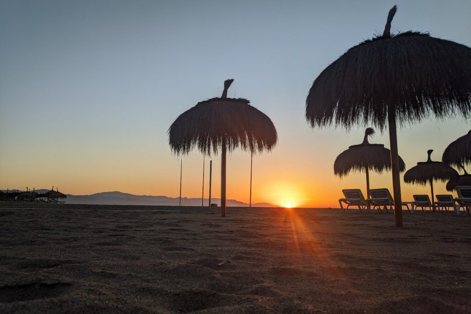 Precioso amanecer en Torremolinos, Málaga